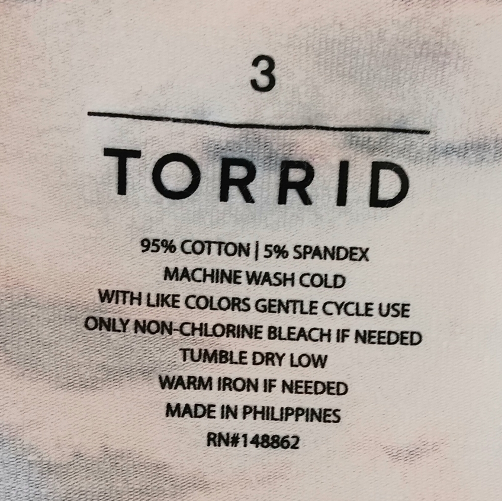 Torrid 3 Tiger Stripe Stretchy Tank Top V-Neck Black White Tan - Picture 4 of 5